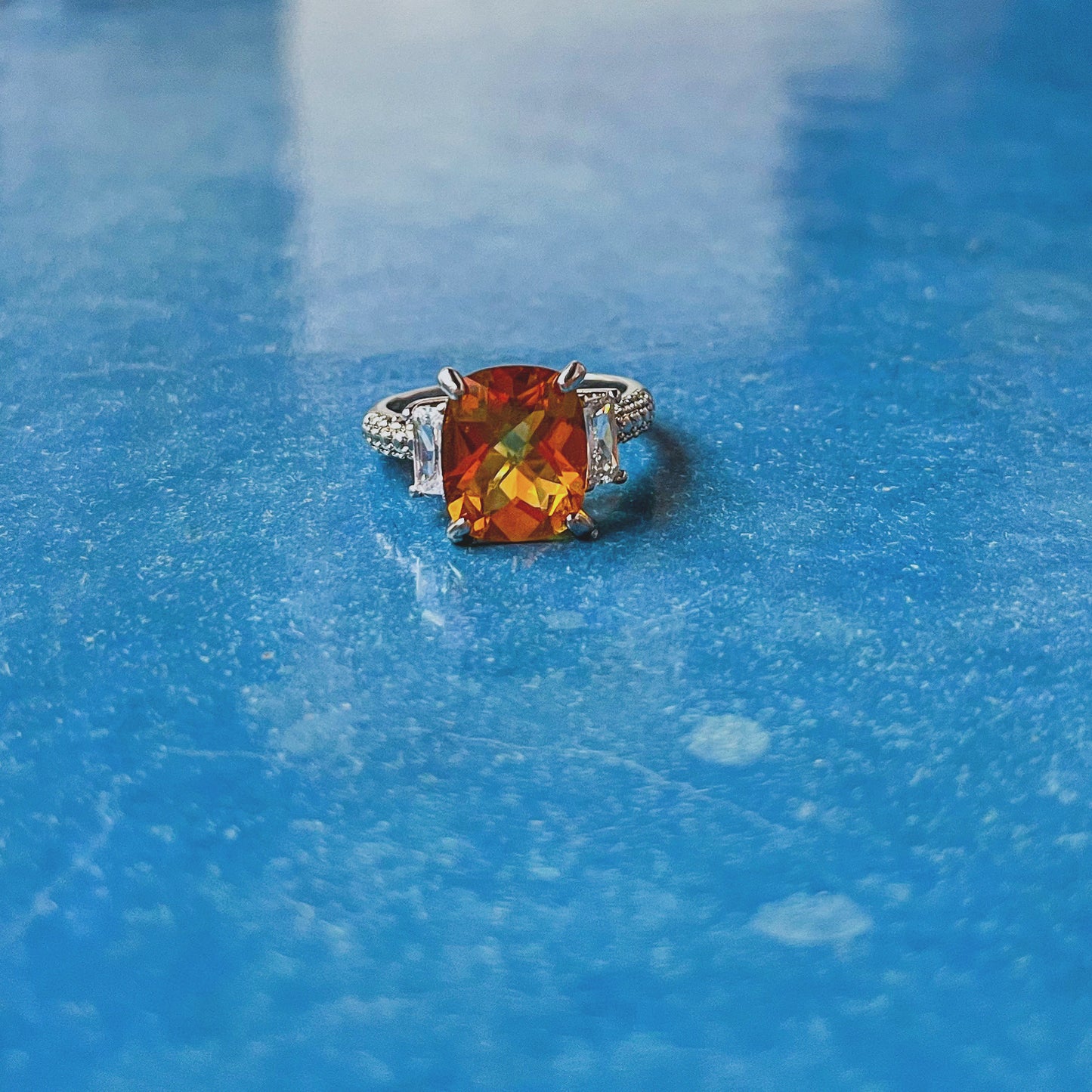 White Citrine ring