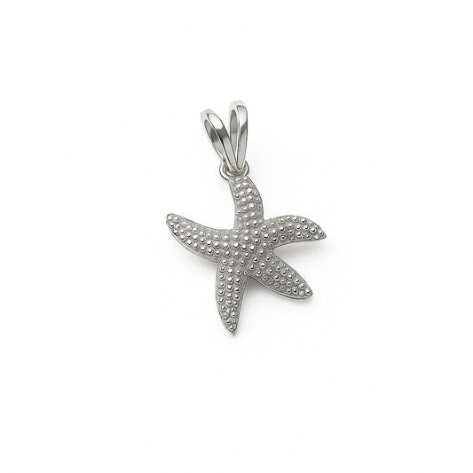 Starfish pendant silver