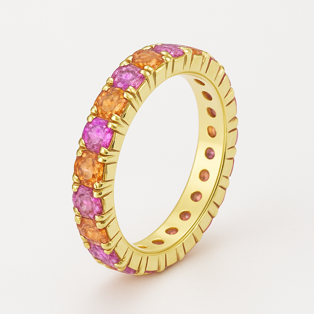 Alliance ring sapphire pink