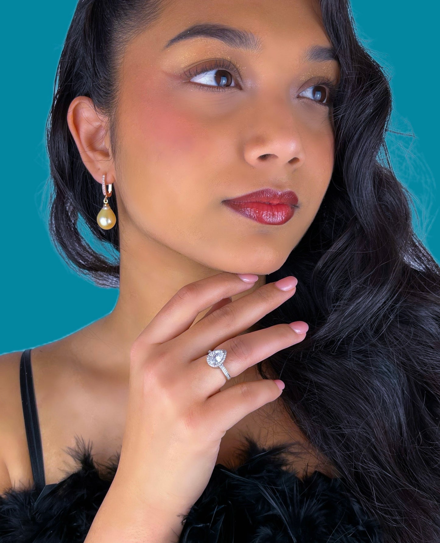 Golden South Sea Pearl earrings