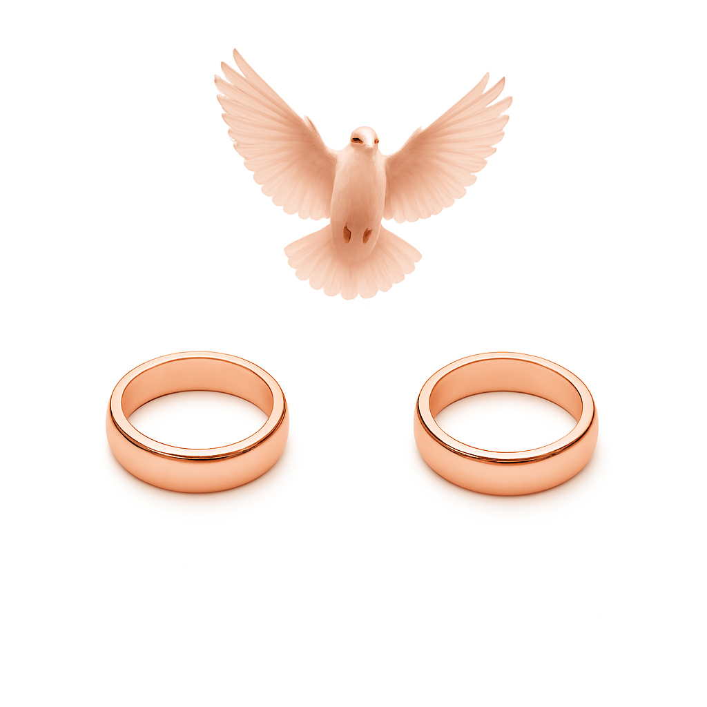 Wedding ring width Rose