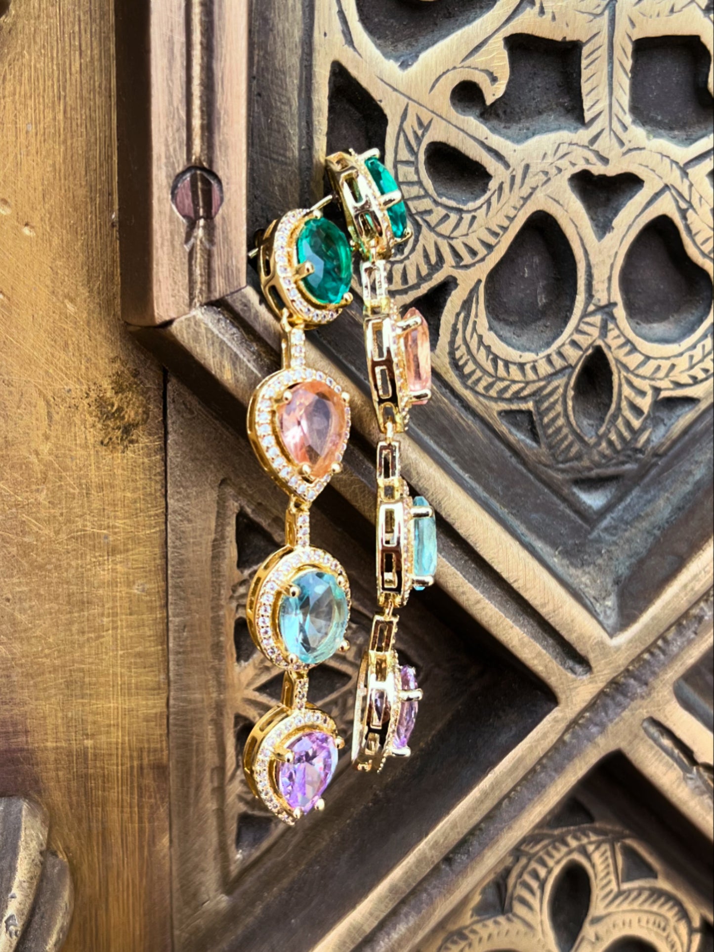 Multi color earrings