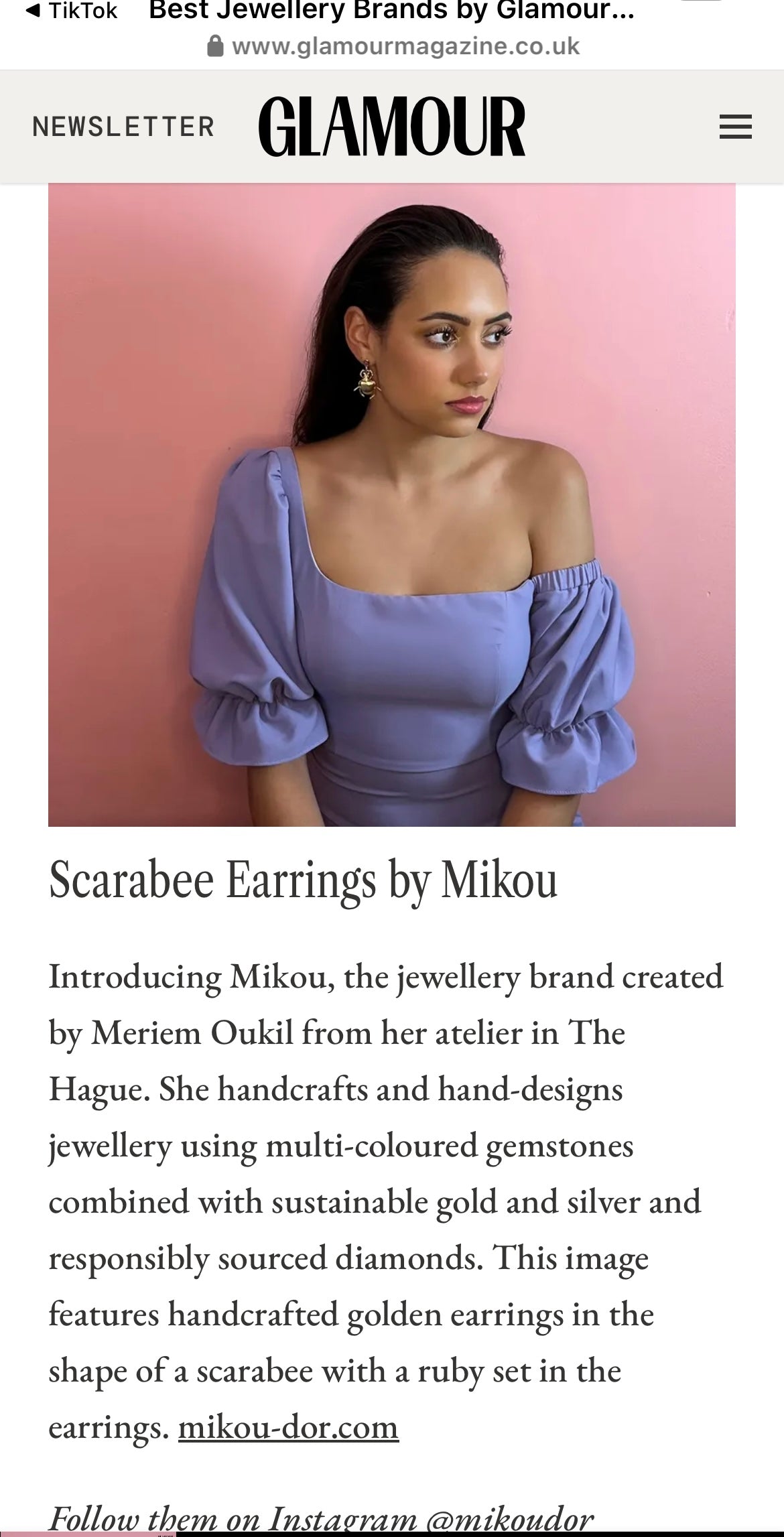 Scarabee earrings