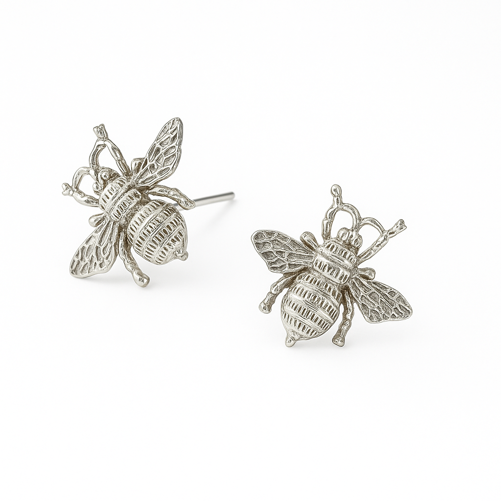 Honeybee earpin Silver