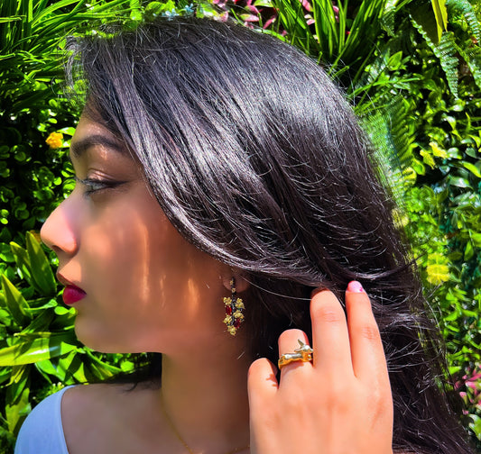 Flower earrings