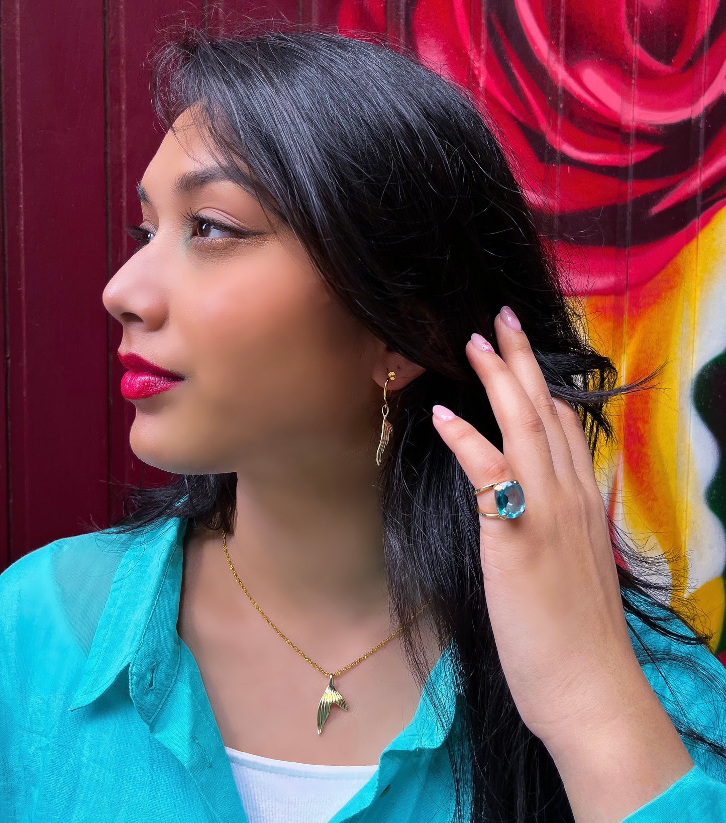 Teal blue Topaz