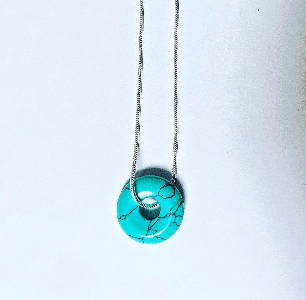 Donut necklace Turqouise