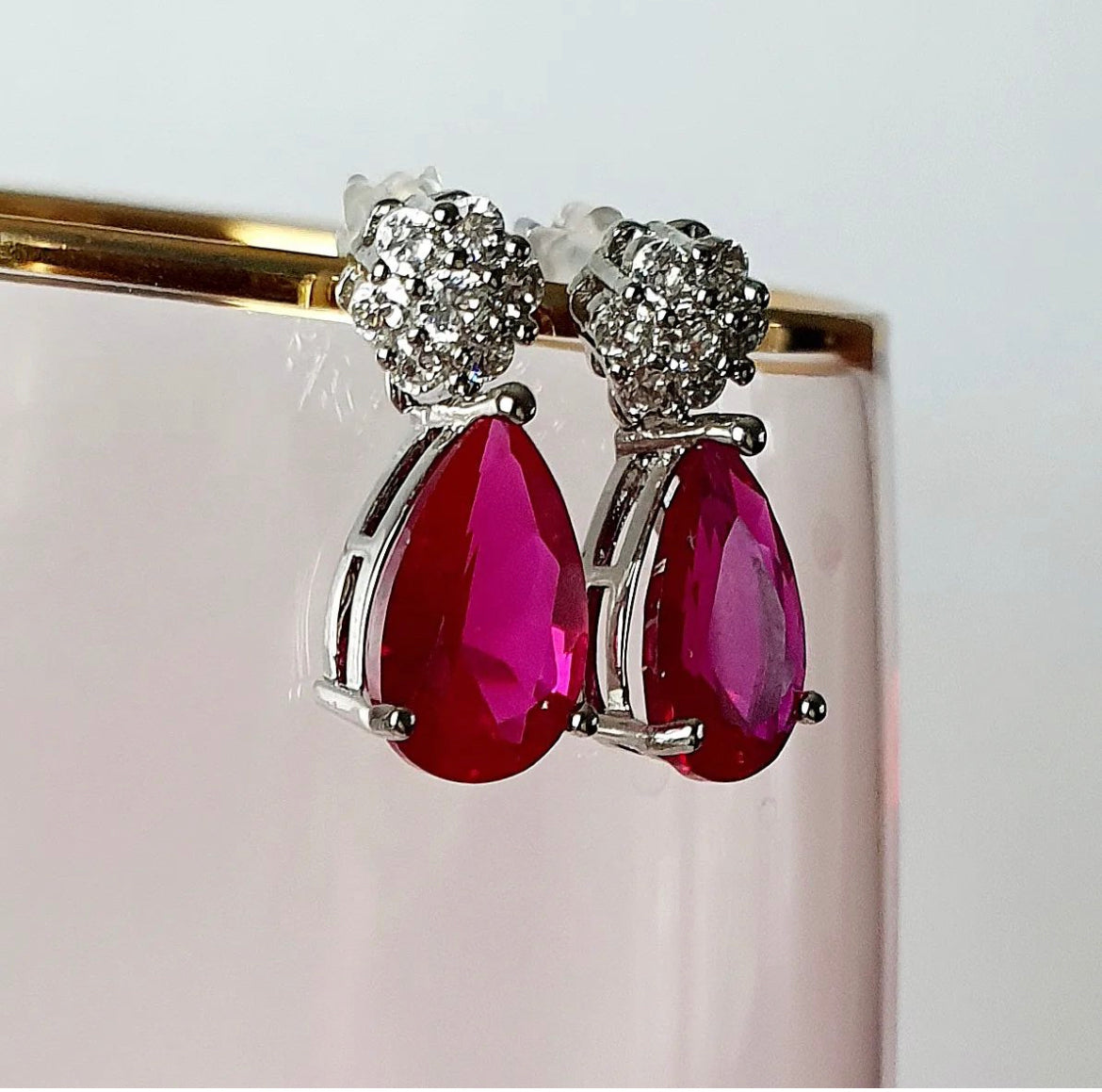 Fuchia earrings