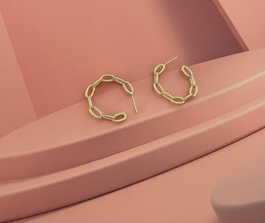 Chain hoops gold