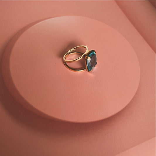 Teal blue Topaz