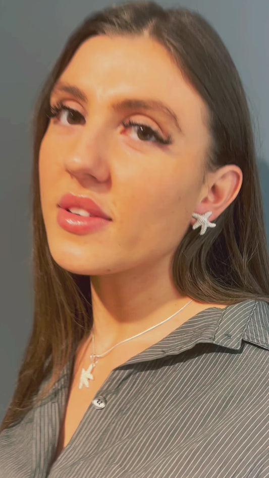 Starfish large earstuds