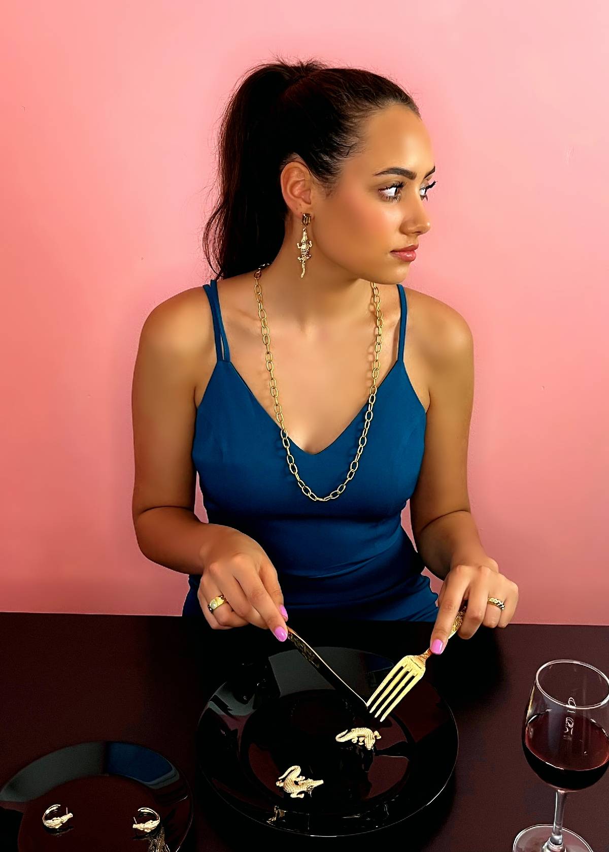 Croco earrings