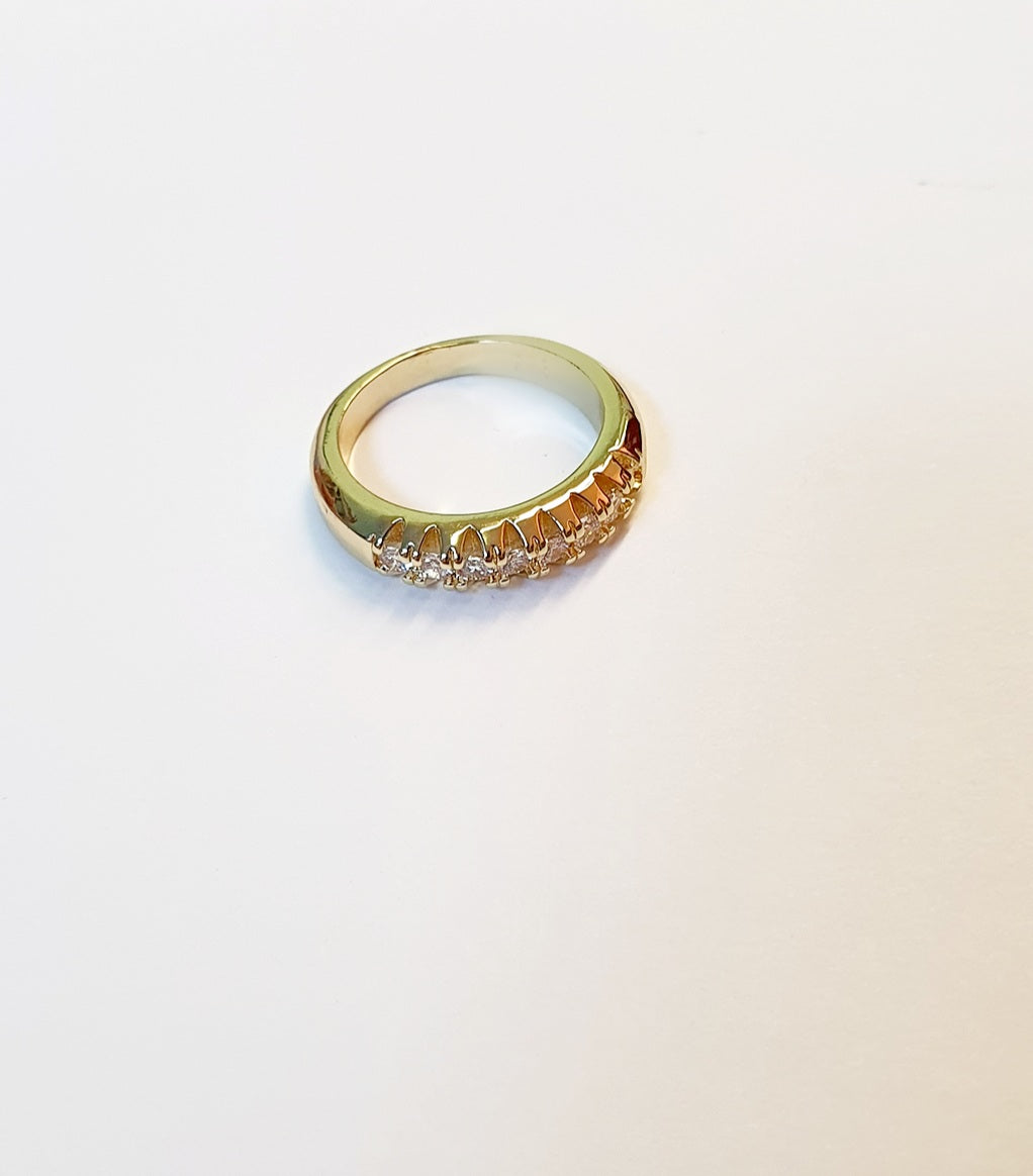 Gold with diamonds